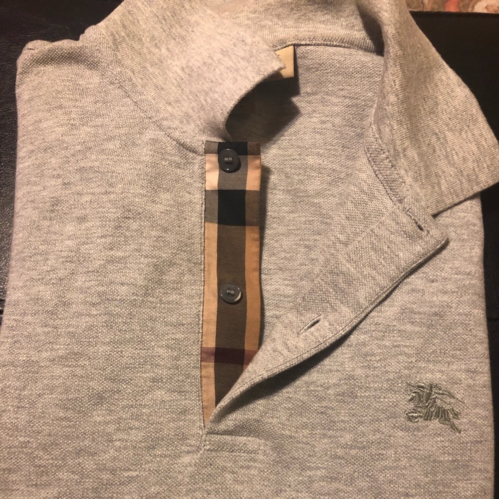 Men’s Burberry classic checked polo